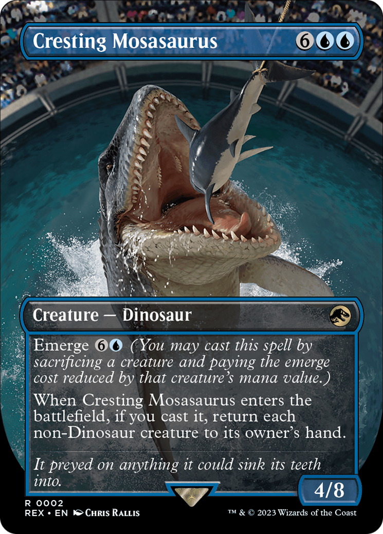 Cresting Mosasaurus (Borderless) [Jurassic World Collection] | Gamer Loot