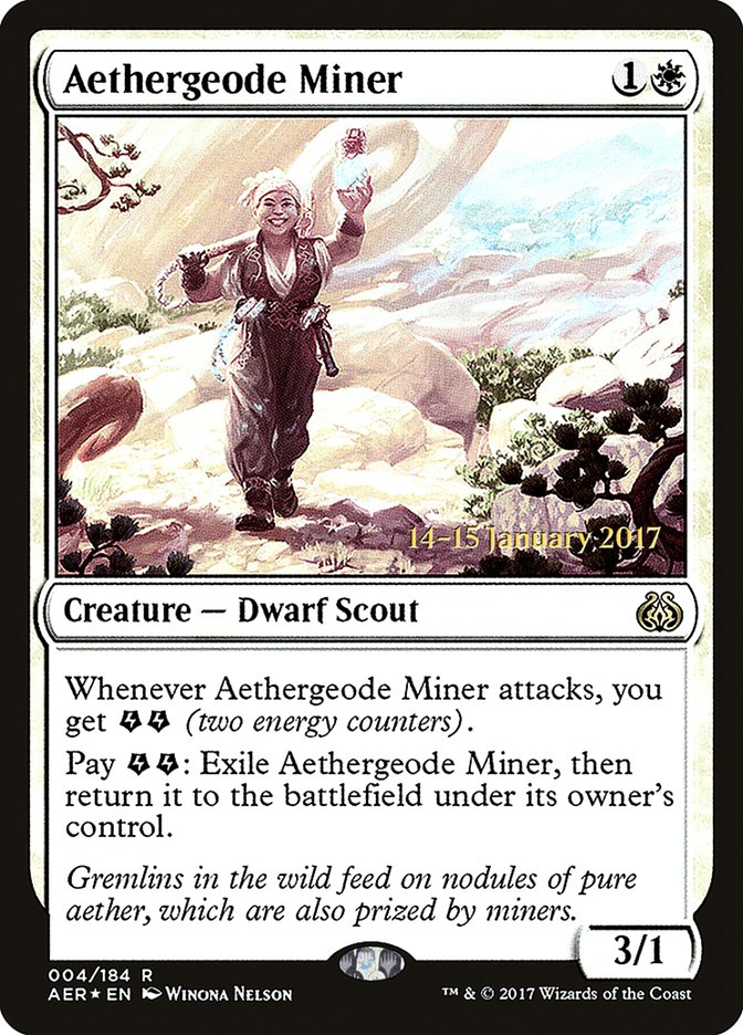 Aethergeode Miner  [Aether Revolt Prerelease Promos] | Gamer Loot