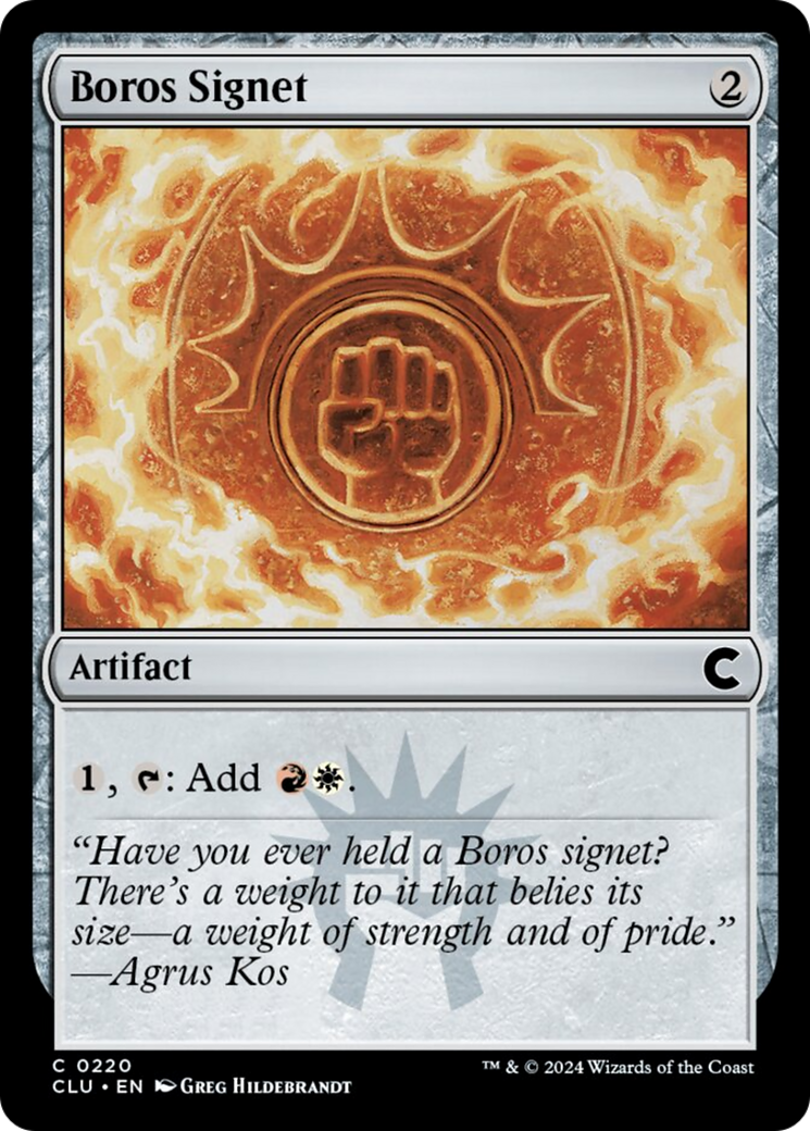 Boros Signet [Ravnica: Clue Edition] | Gamer Loot