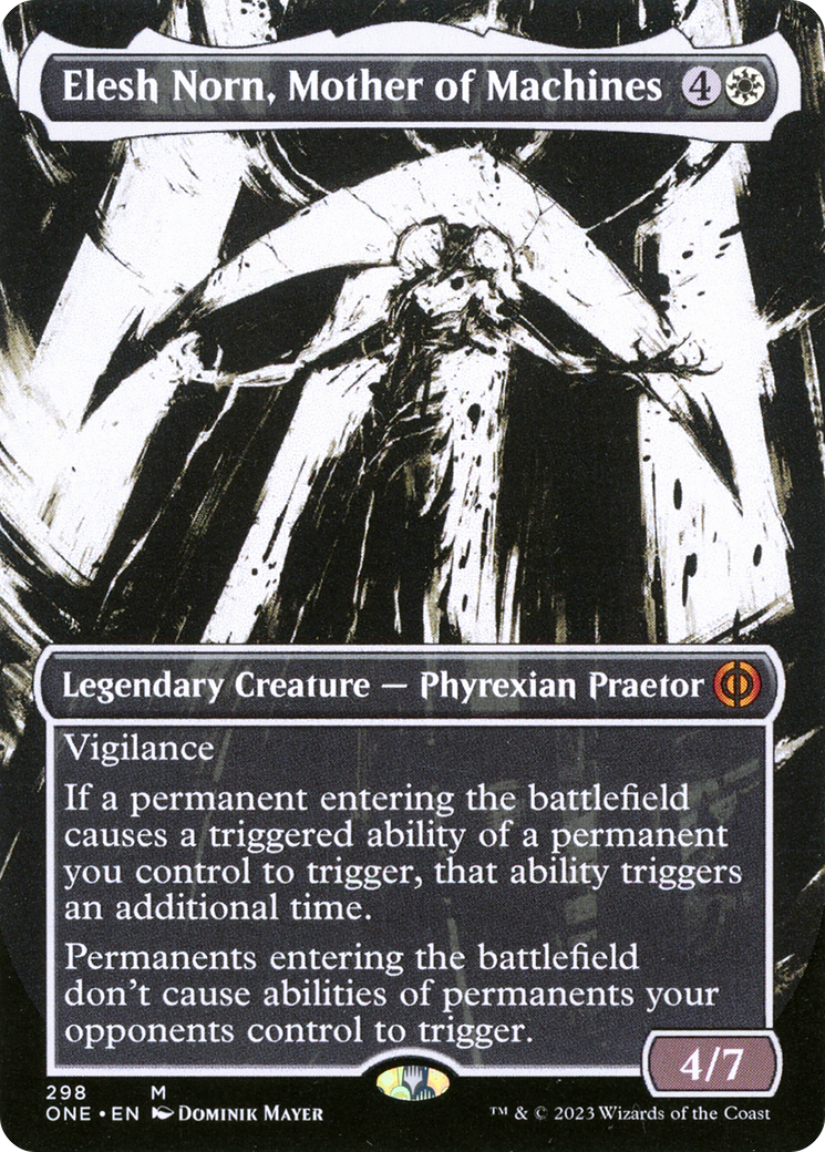 Elesh Norn, Mother of Machines (Borderless Ichor) [Phyrexia: All Will Be One] | Gamer Loot