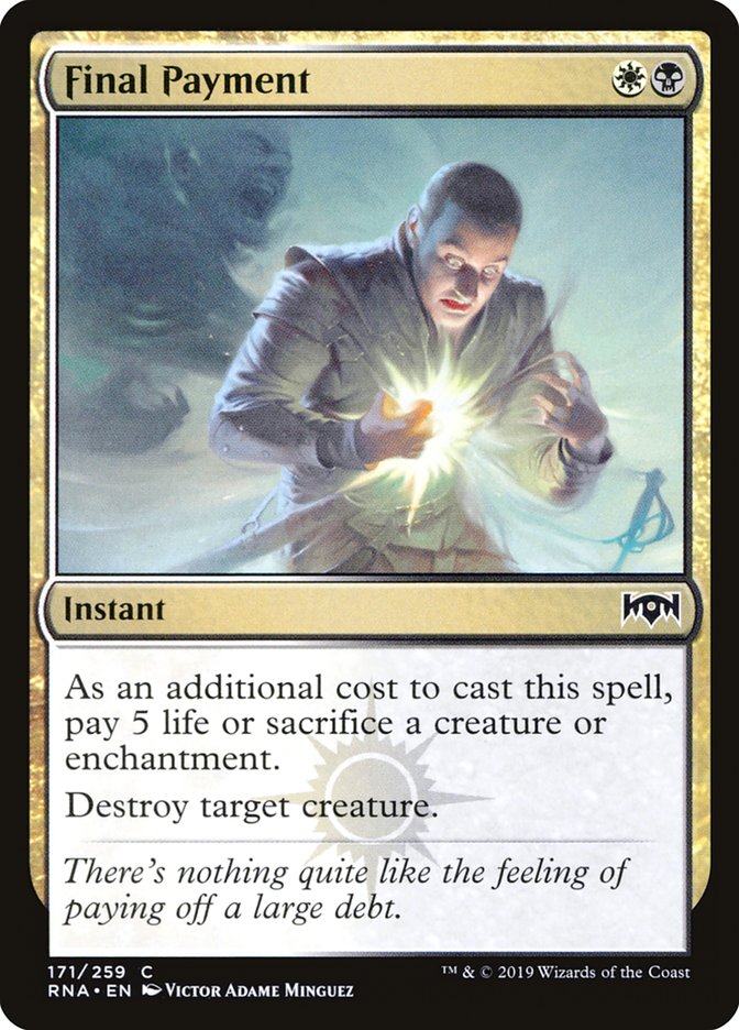 Final Payment [Ravnica Allegiance] | Gamer Loot