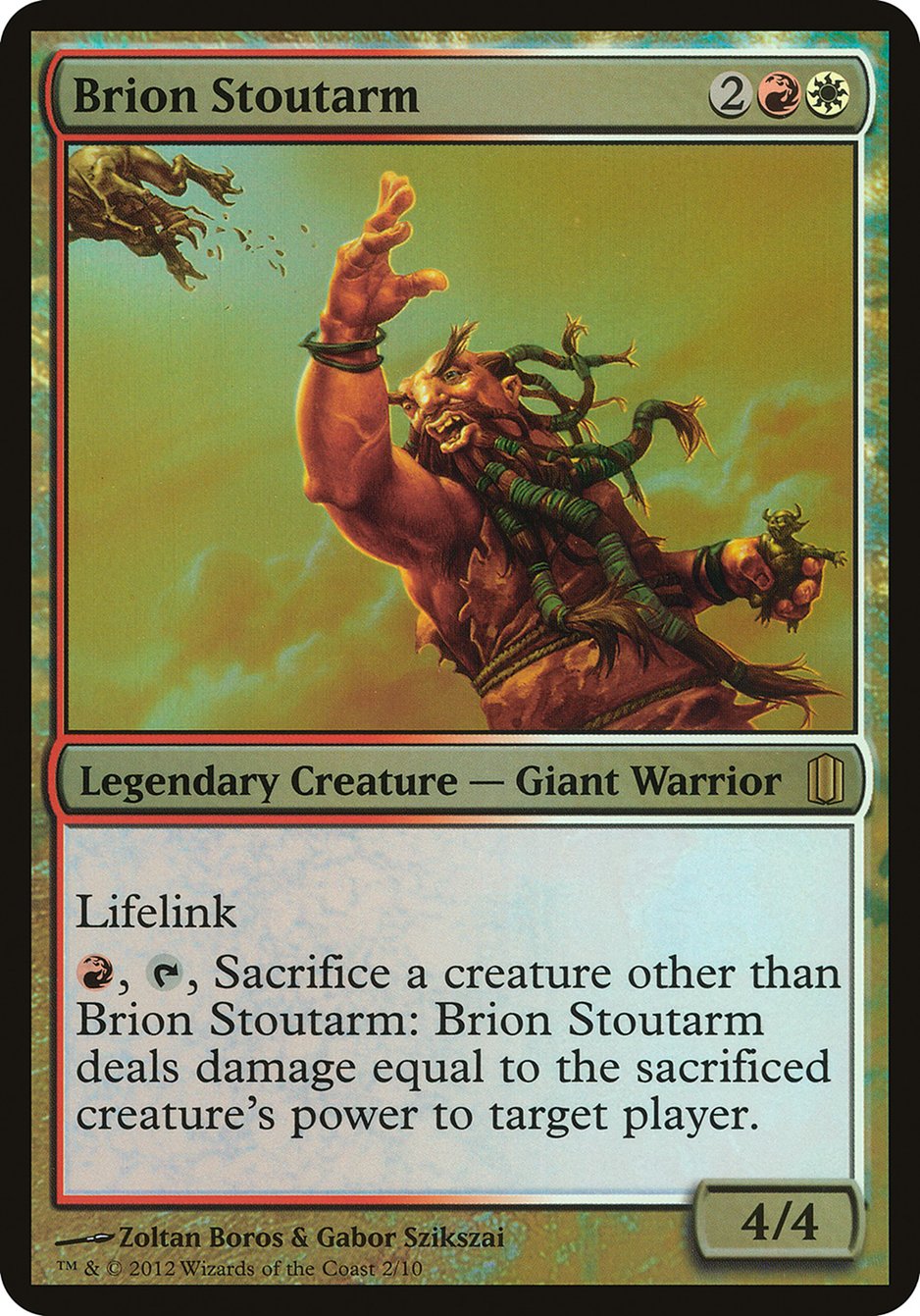 Brion Stoutarm (Oversized) [Commander's Arsenal Oversized] | Gamer Loot