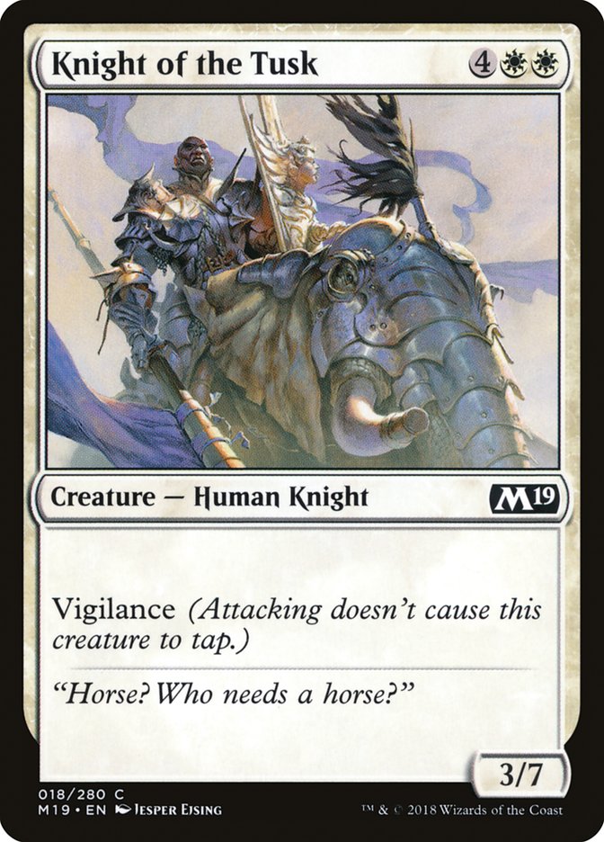 Knight of the Tusk [Core Set 2019] | Gamer Loot