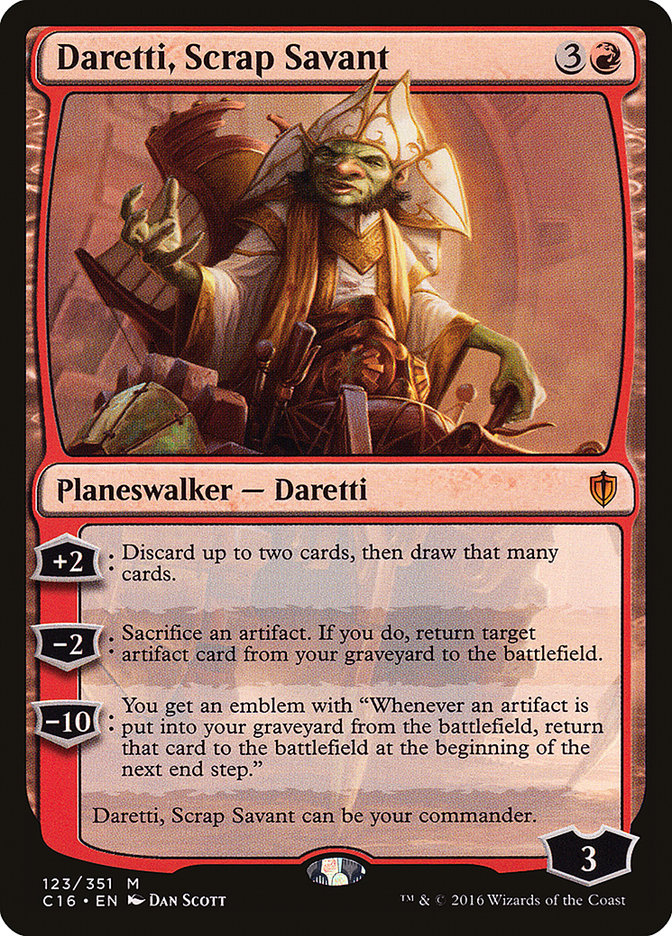 Daretti, Scrap Savant [Commander 2016] | Gamer Loot