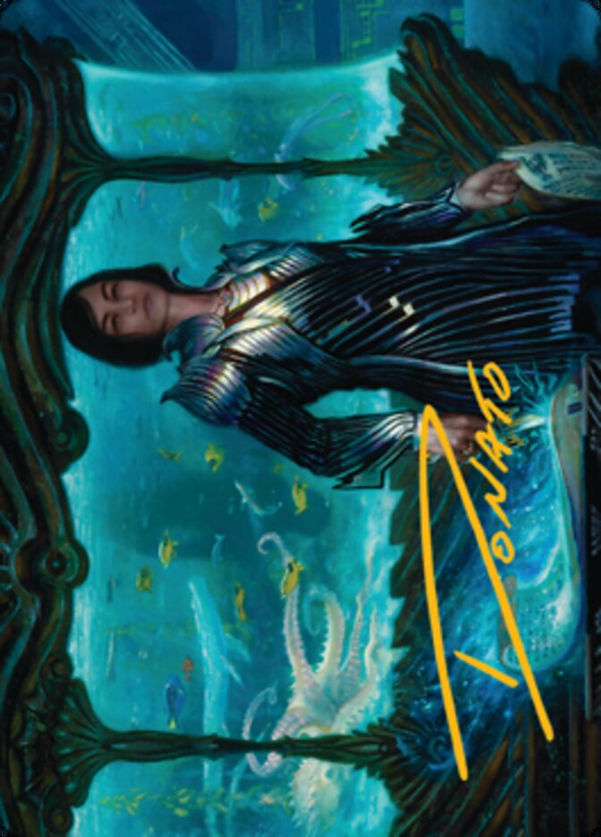 Lagrella, the Magpie Art Card (Gold-Stamped Signature) [Streets of New Capenna Art Series] | Gamer Loot