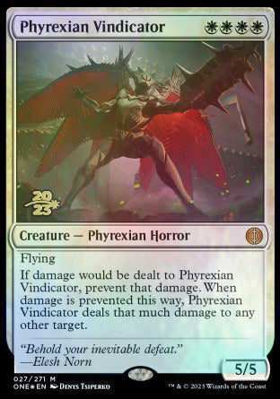 Phyrexian Vindicator [Phyrexia: All Will Be One Prerelease Promos] | Gamer Loot