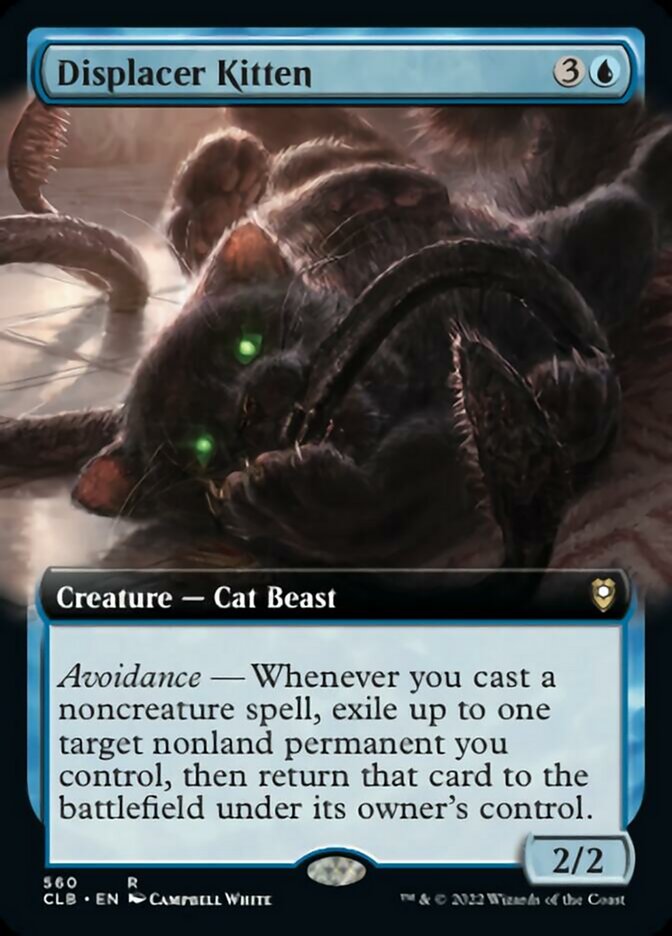 Displacer Kitten (Extended Art) [Commander Legends: Battle for Baldur's Gate] | Gamer Loot