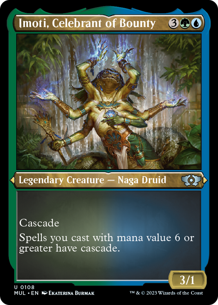 Imoti, Celebrant of Bounty (Foil Etched) [Multiverse Legends] | Gamer Loot