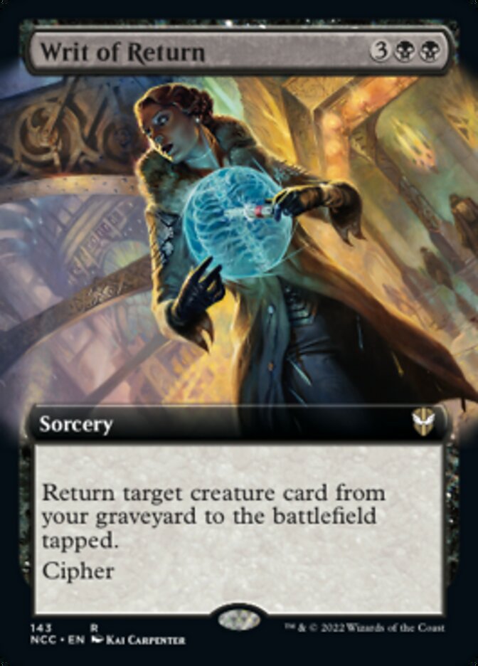 Writ of Return (Extended Art) [Streets of New Capenna Commander] | Gamer Loot