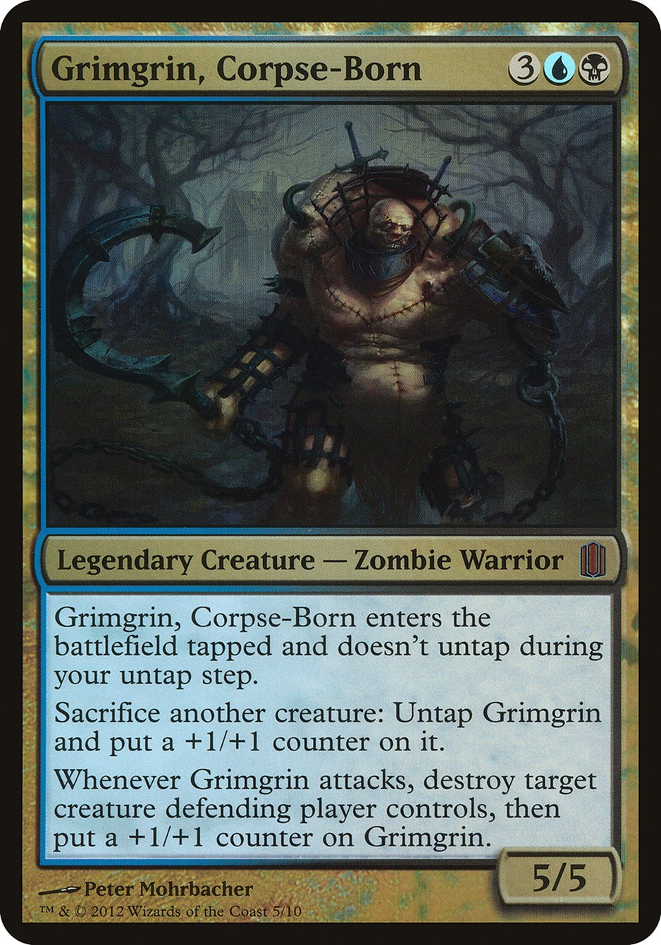 Grimgrin, Corpse-Born (Oversized) [Commander's Arsenal Oversized] | Gamer Loot