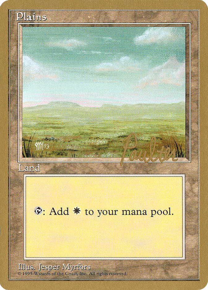 Plains (pp364) (Preston Poulter) [Pro Tour Collector Set] | Gamer Loot