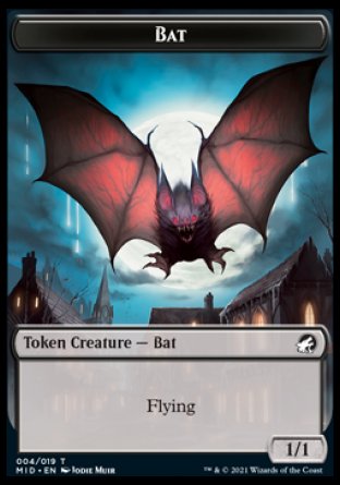 Bat Token [Innistrad: Midnight Hunt Tokens] | Gamer Loot