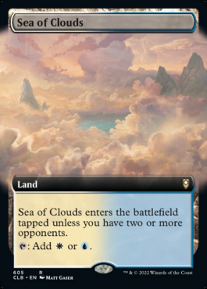 Sea of Clouds (Extended Art) [Commander Legends: Battle for Baldur's Gate] | Gamer Loot