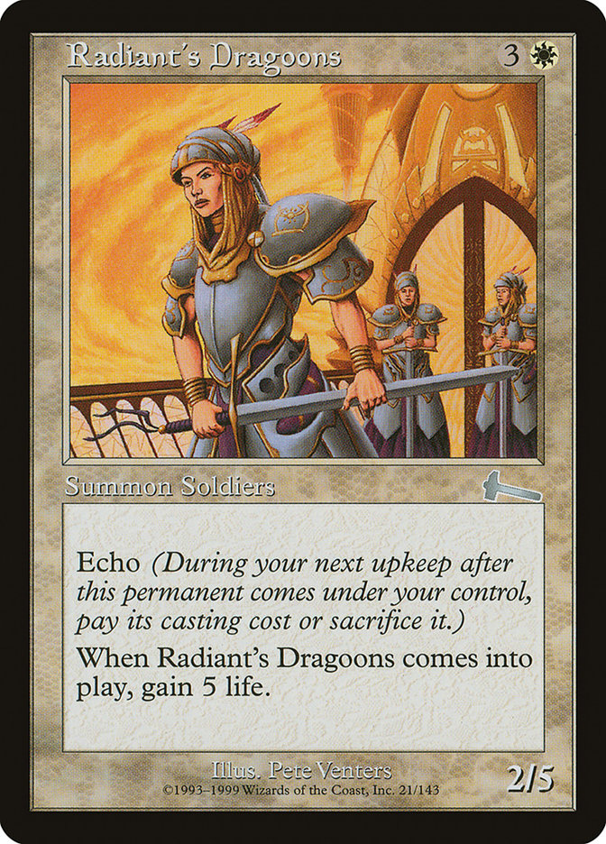Radiant's Dragoons [Urza's Legacy] | Gamer Loot