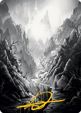 Mountain Art Card (Gold-Stamped Signature) [Innistrad: Midnight Hunt Art Series] | Gamer Loot