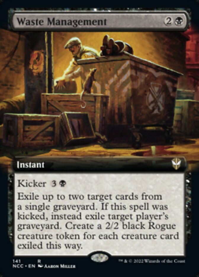 Waste Management (Extended Art) [Streets of New Capenna Commander] | Gamer Loot