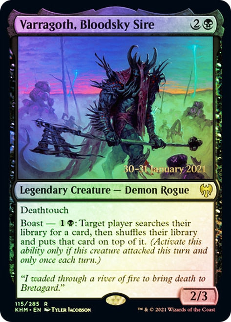 Varragoth, Bloodsky Sire [Kaldheim Prerelease Promos] | Gamer Loot