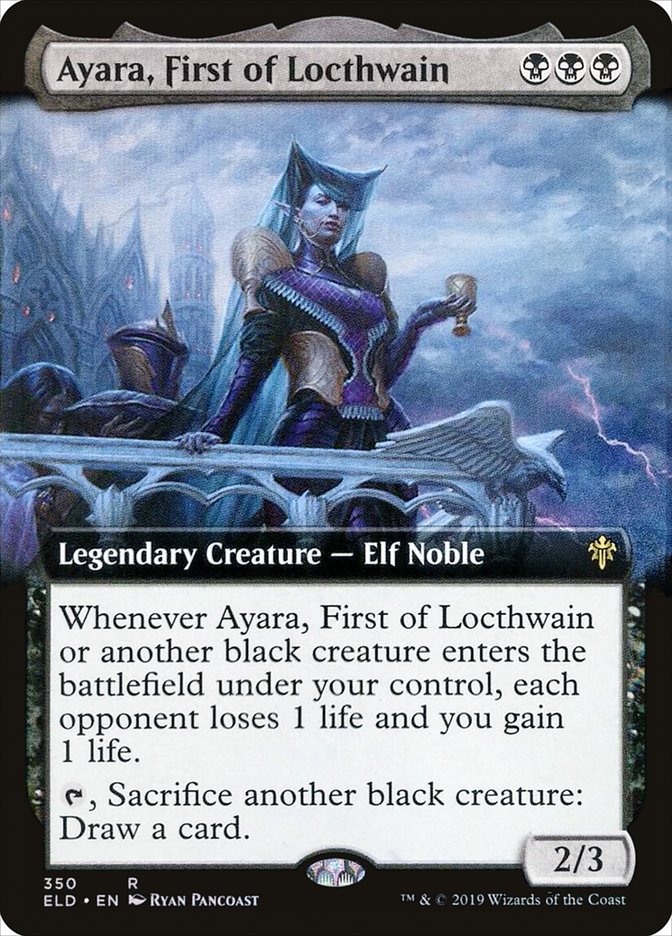 Ayara, First of Locthwain (Extended) [Throne of Eldraine] | Gamer Loot