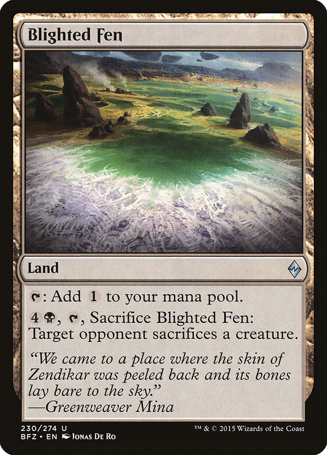 Blighted Fen [Battle for Zendikar] | Gamer Loot