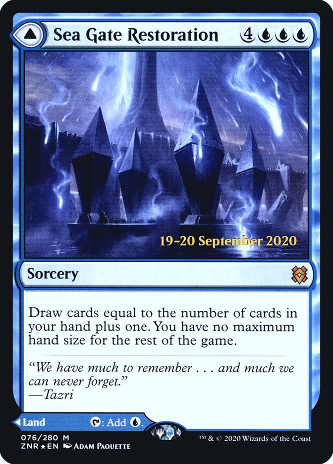Sea Gate Restoration // Sea Gate, Reborn [Zendikar Rising Prerelease Promos] | Gamer Loot