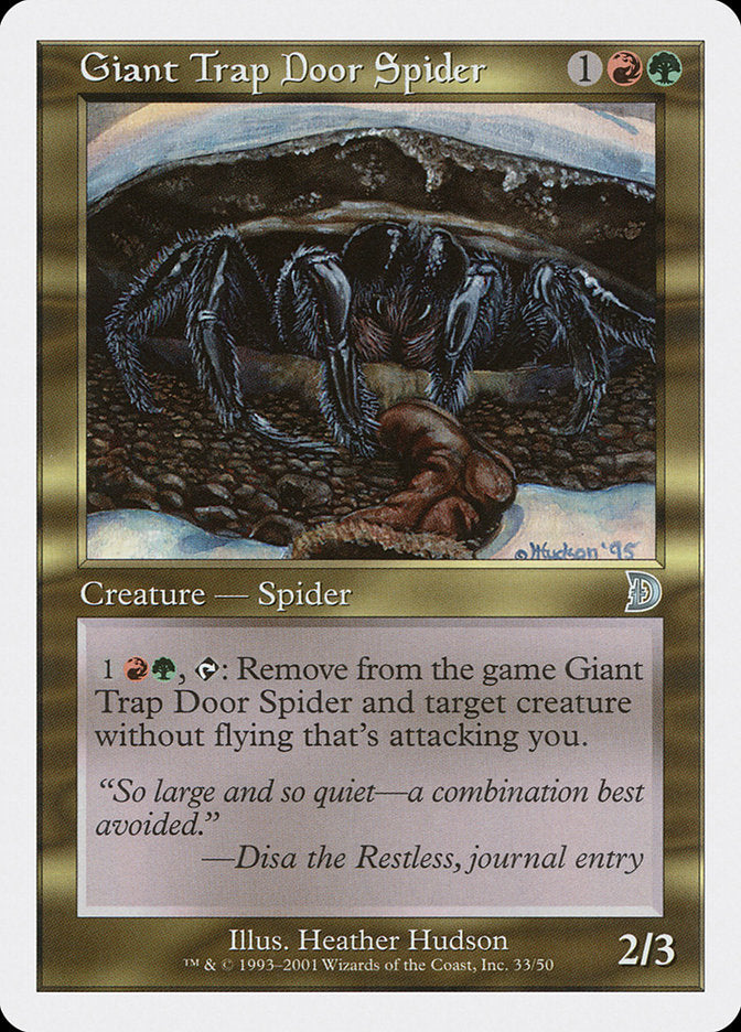 Giant Trap Door Spider [Deckmasters] | Gamer Loot