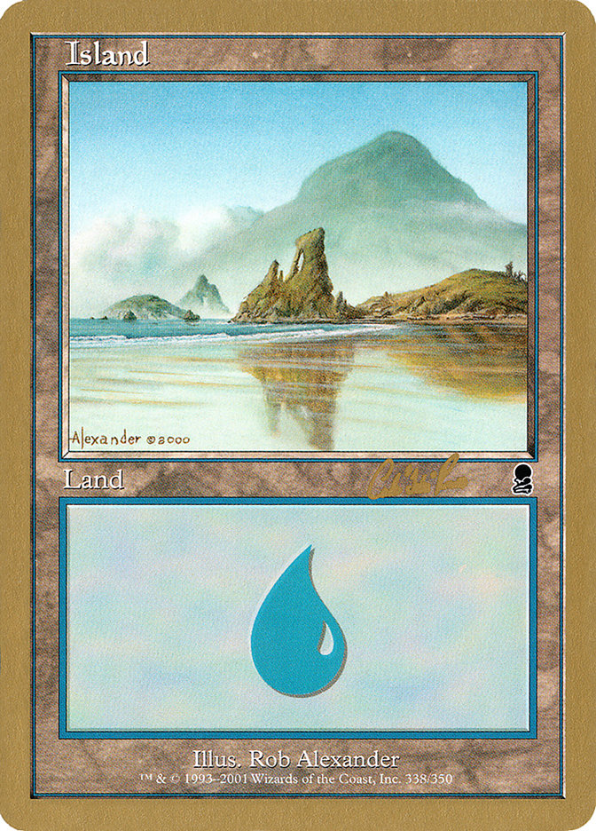 Island (cr338) (Carlos Romao) [World Championship Decks 2002] | Gamer Loot