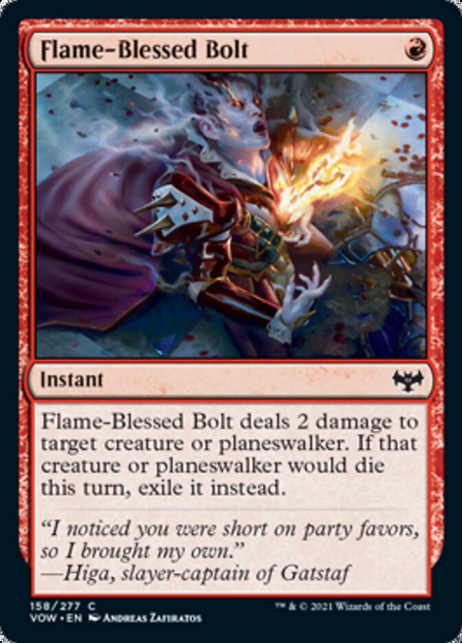 Flame-Blessed Bolt [Innistrad: Crimson Vow] | Gamer Loot