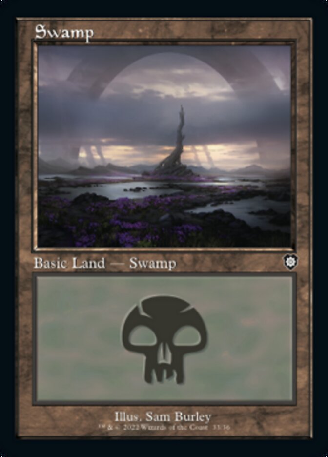 Swamp (033) (Retro) [The Brothers' War Commander] | Gamer Loot