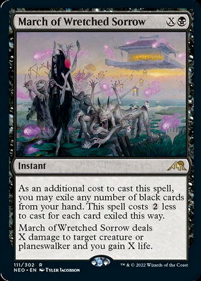 March of Wretched Sorrow (Promo Pack) [Kamigawa: Neon Dynasty Promos] | Gamer Loot