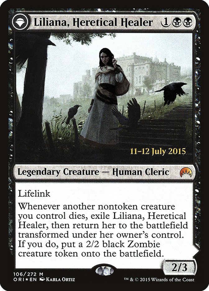 Liliana, Heretical Healer // Liliana, Defiant Necromancer [Magic Origins Prerelease Promos] | Gamer Loot