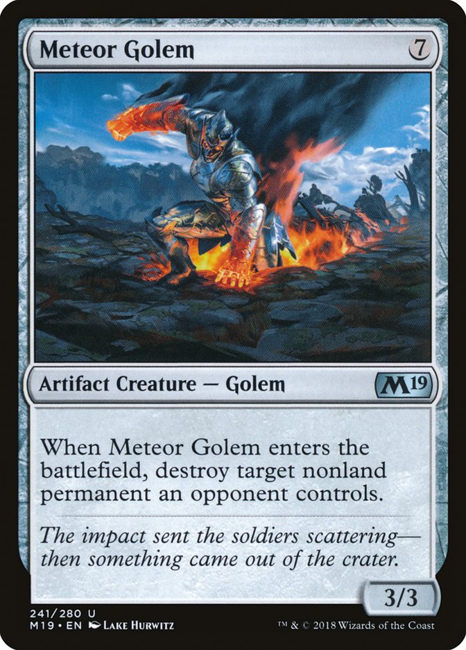 Meteor Golem [Core Set 2019] | Gamer Loot