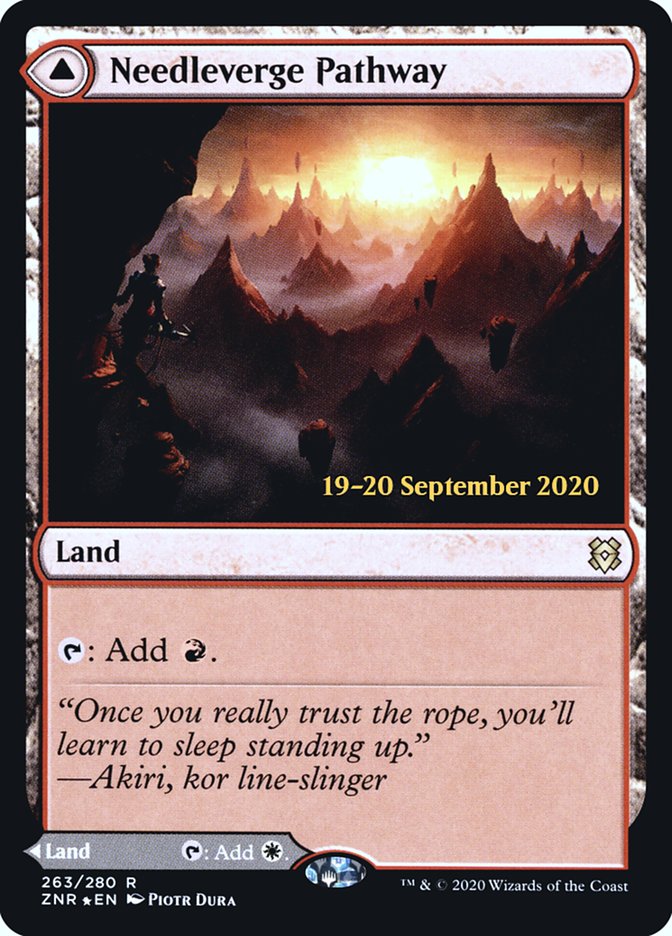 Needleverge Pathway // Pillarverge Pathway [Zendikar Rising Prerelease Promos] | Gamer Loot