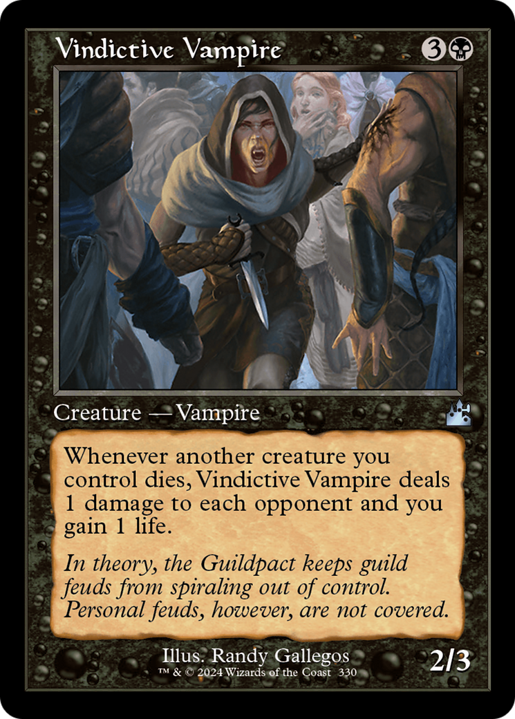 Vindictive Vampire (Retro Frame) [Ravnica Remastered] | Gamer Loot