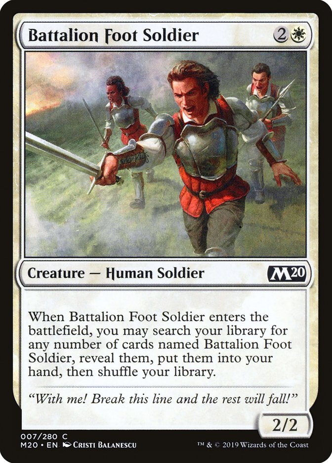 Battalion Foot Soldier [Core Set 2020] | Gamer Loot