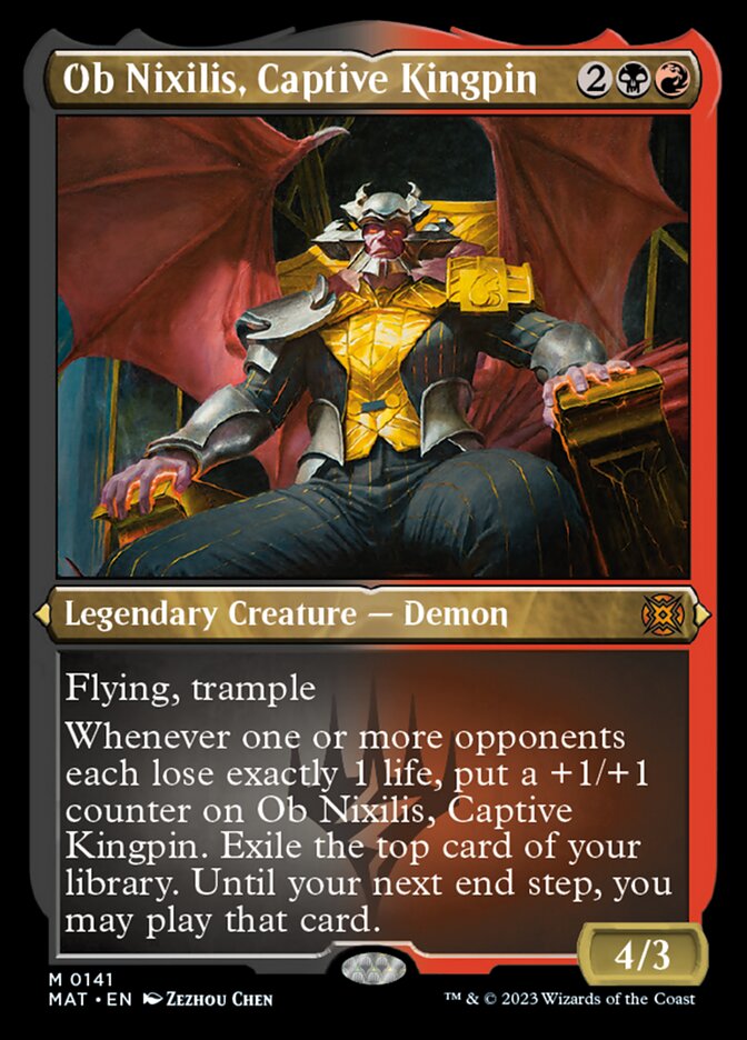 Ob Nixilis, Captive Kingpin (Foil Etched) [March of the Machine: The Aftermath] | Gamer Loot