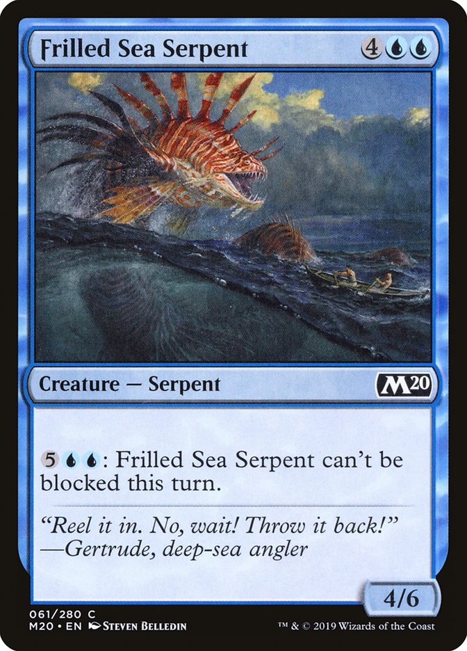 Frilled Sea Serpent [Core Set 2020] | Gamer Loot