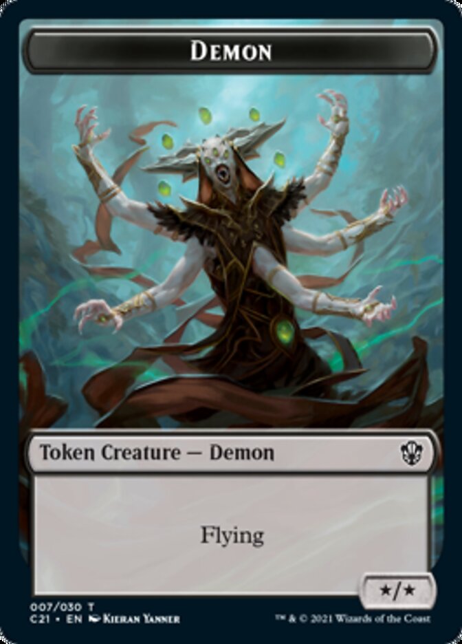 Demon // Fungus Beast Token [Commander 2021 Tokens] | Gamer Loot