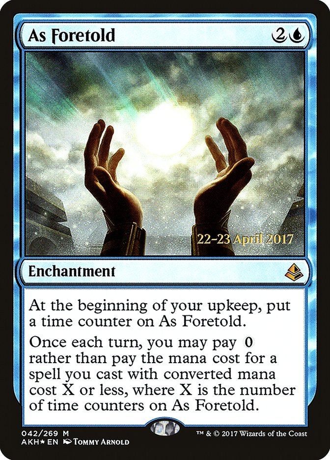 As Foretold  [Amonkhet Prerelease Promos] | Gamer Loot