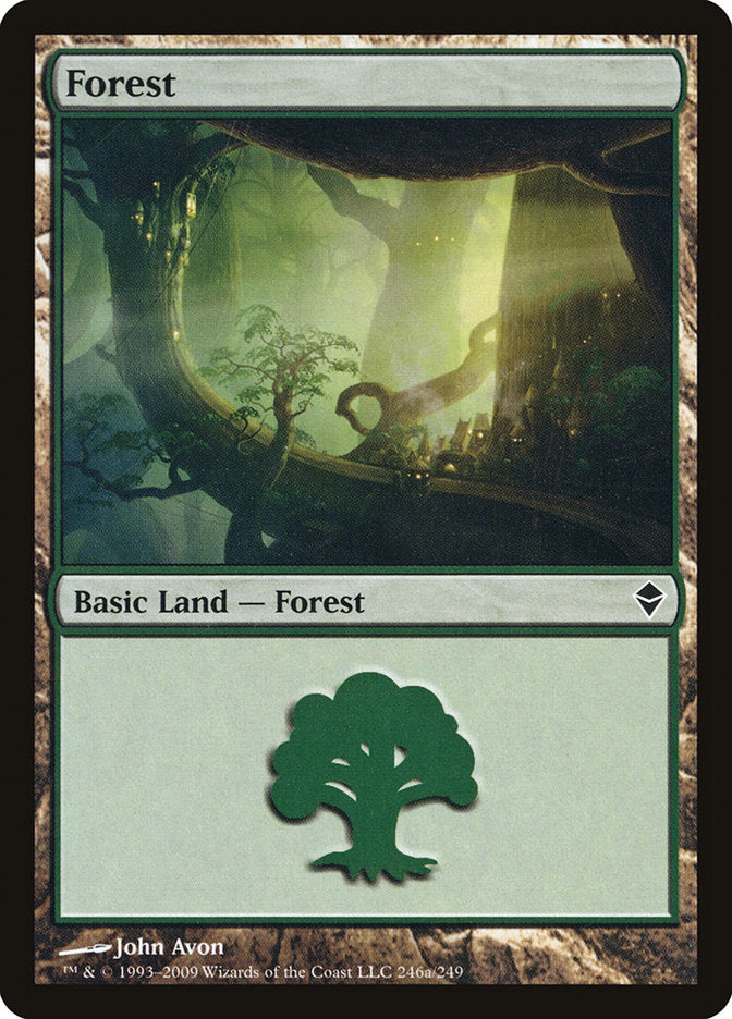 Forest (246a) [Zendikar] | Gamer Loot