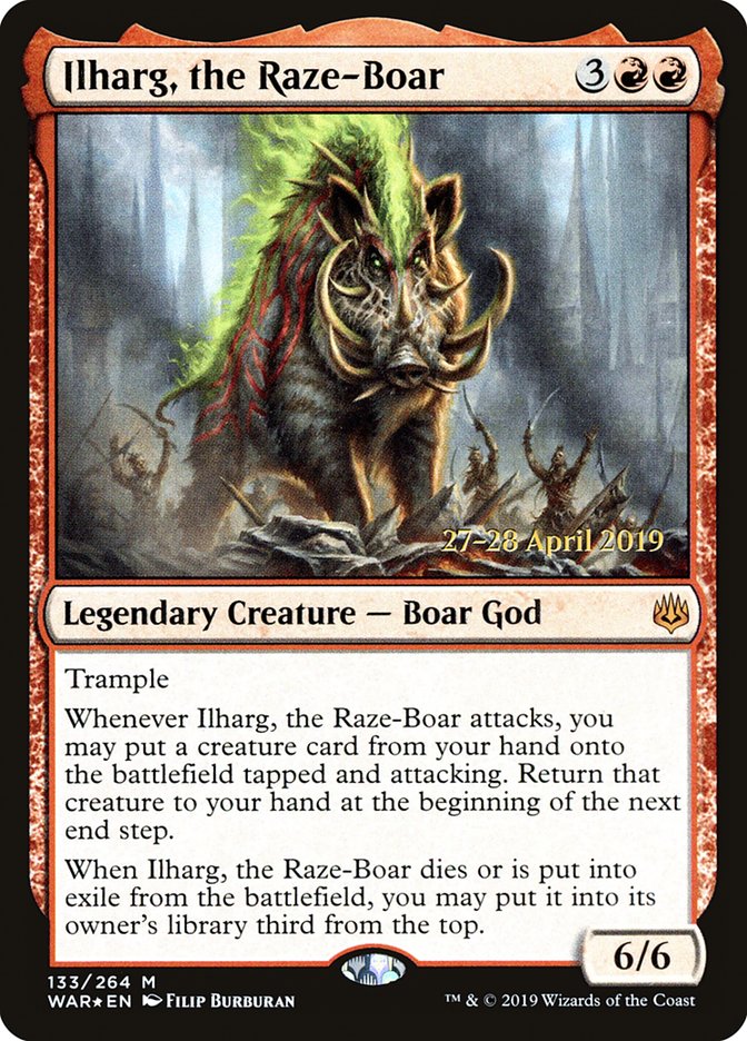 Ilharg, the Raze-Boar  [War of the Spark Prerelease Promos] | Gamer Loot