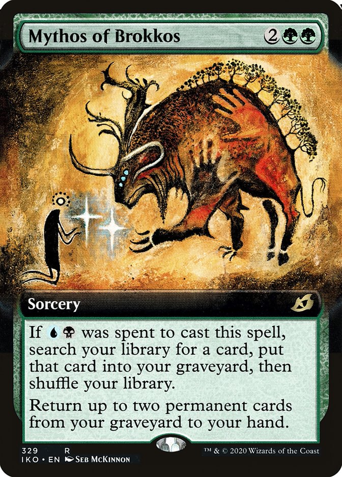 Mythos of Brokkos (Extended Art) [Ikoria: Lair of Behemoths] | Gamer Loot