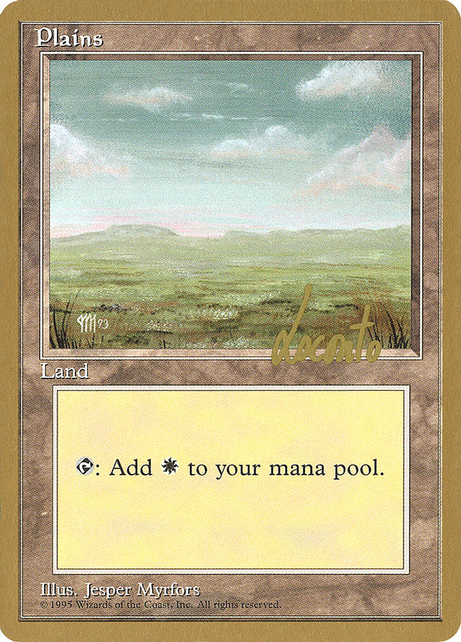 Plains (ml364) (Michael Loconto) [Pro Tour Collector Set] | Gamer Loot