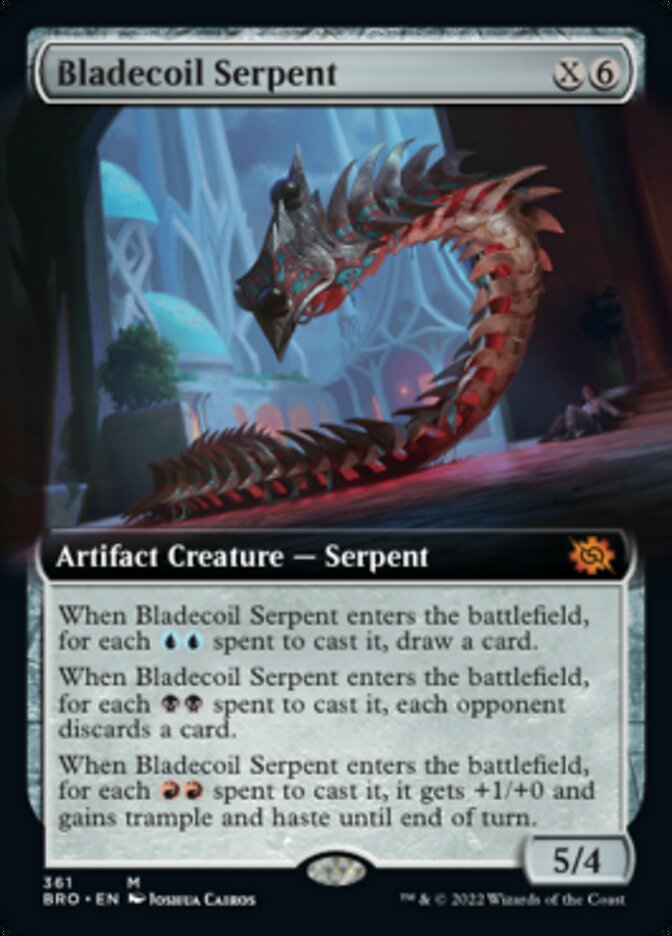 Bladecoil Serpent (Extended Art) [The Brothers' War] | Gamer Loot