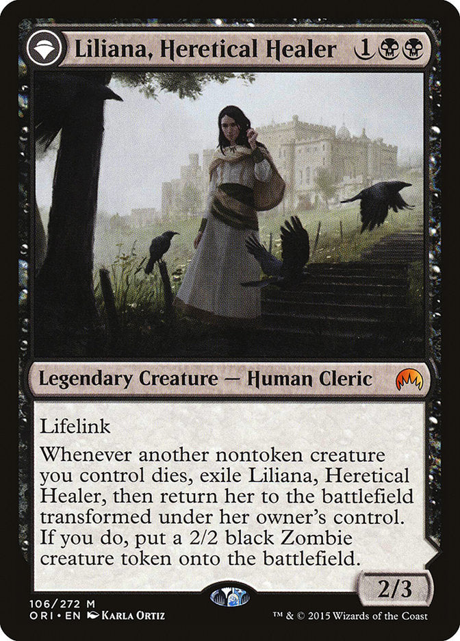 Liliana, Heretical Healer // Liliana, Defiant Necromancer [Magic Origins] | Gamer Loot