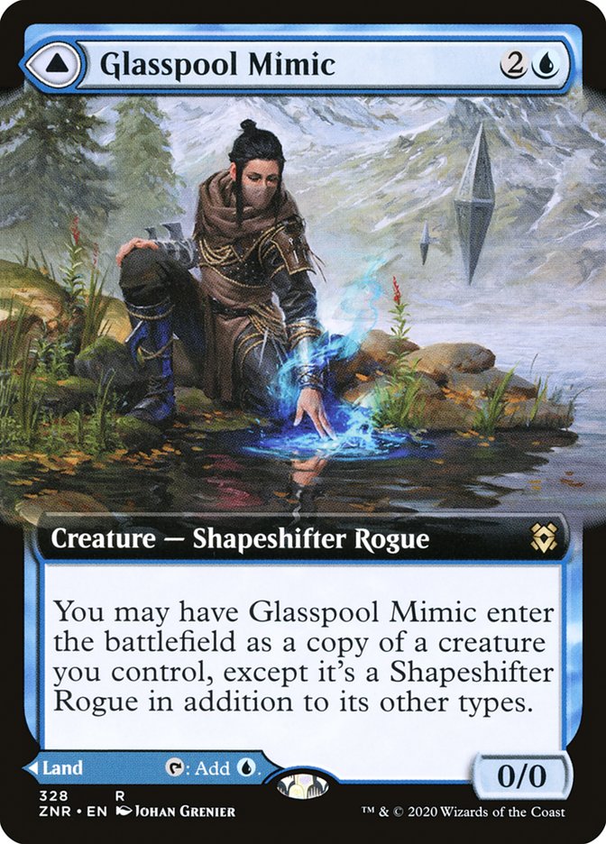 Glasspool Mimic // Glasspool Shore (Extended) [Zendikar Rising] | Gamer Loot