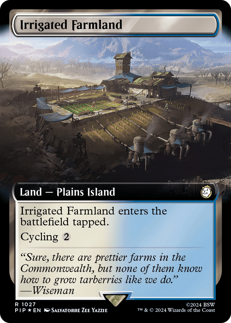 Irrigated Farmland (Extended Art) (Surge Foil) [Fallout] | Gamer Loot