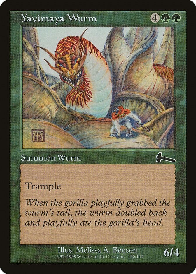 Yavimaya Wurm [Urza's Legacy] | Gamer Loot