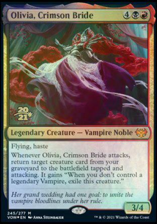 Olivia, Crimson Bride [Innistrad: Crimson Vow Prerelease Promos] | Gamer Loot