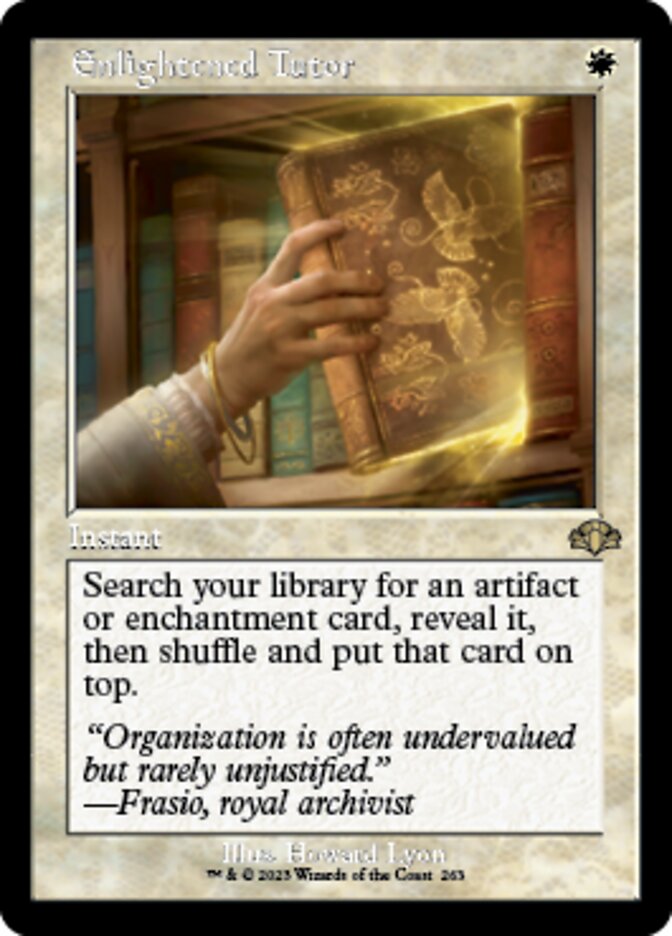 Enlightened Tutor (Retro) [Dominaria Remastered] | Gamer Loot