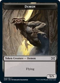 Demon // Marit Lage Double-sided Token [Double Masters Tokens] | Gamer Loot